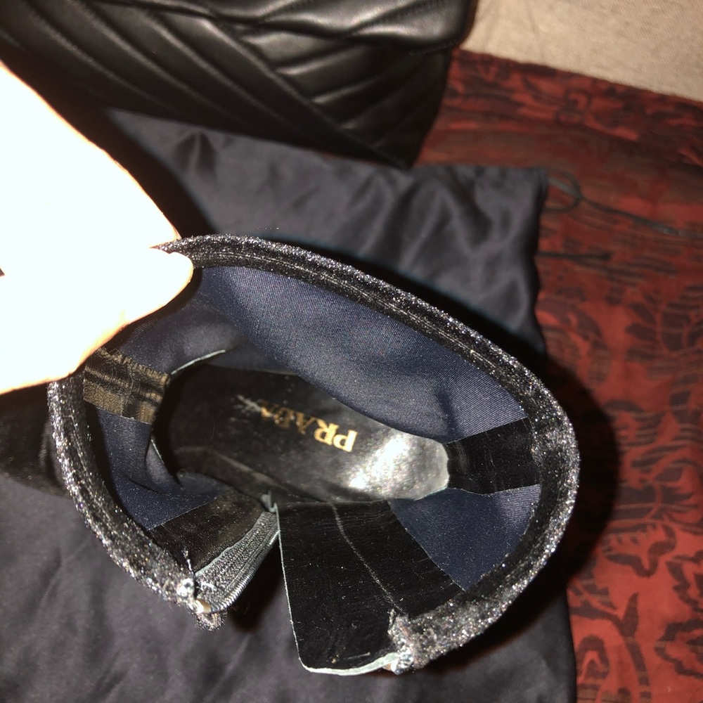 Prada Velvet Pointed Toe Boots - Picture 4 of 12